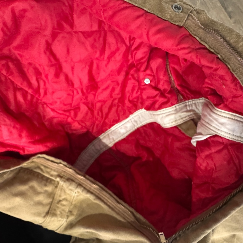 Carhartt Tan Coveralls Size 38 S Vintage - Picture 5 of 5